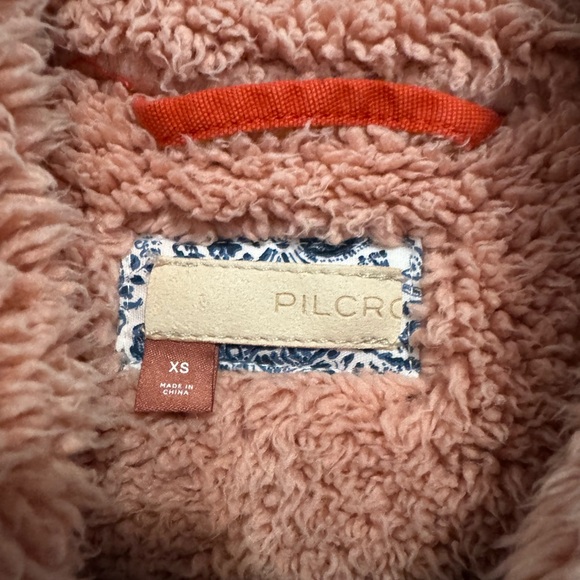 Anthropologie Pilcro Medium Orange Sherpa Jacket - Picture 7 of 7